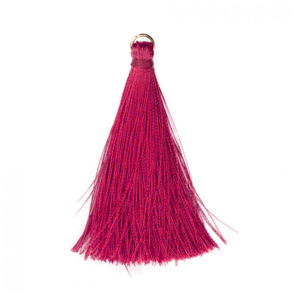 Украшение пришивное текстильное, 7см, цвет фуксия